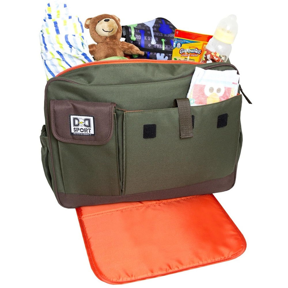 Diaper Dude BAG. NWOT -Bike Sling, Cross Body ,Sport Cool DAD Bag Olive/Brown. - Picture 12 of 16